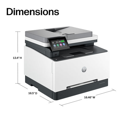 HP Color LaserJet Pro MFP 3301fdw Wireless All-in-One Color Laser Printer, Office Printer, Scanner, Copier, Fax, ADF, Duplex, Best for office (499Q5F)