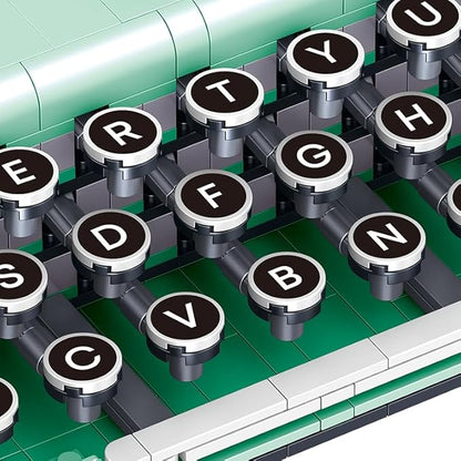 Ideas Retro Typewriter Building Set for Adults 820PCS Classic Retro Series Typewriters Toys Model Best Nostalgic Gift