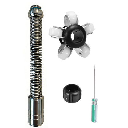 WP9600FTR 512HZ Sewer Camera Head Replacement Parts Self Leveling with Locator 12 Lights Guide Wheel Protective Cover,Accessory for 23MM JQKJCAM Pipe Drain Sewer Inspection Camera SP09F WP90F WP9612
