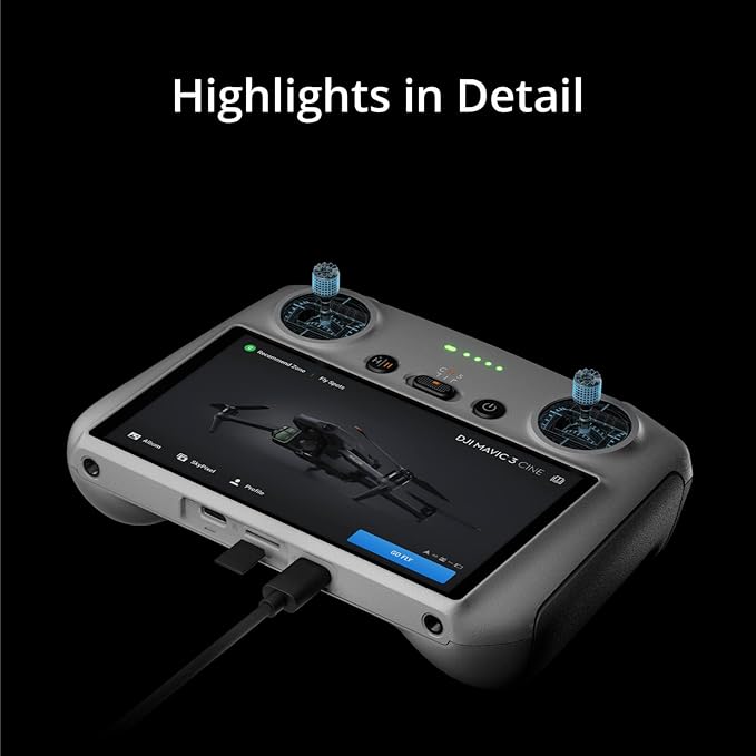 DJI RC - Remote Controller for DJI Mini 3 Pro Mavic 3 Classic Mavic 3 &amp Cine Air 2S (Renewed)
