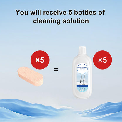 Nukisa 5 Bottles Compatible with Tineco Cleaning Solution Pet 500ml Per Bottle Orange Scents Floor Cleaner Compatible with All Robot Vacuums with Mopping and Cordless Wet/Dry Vacuum (Orange Scents)