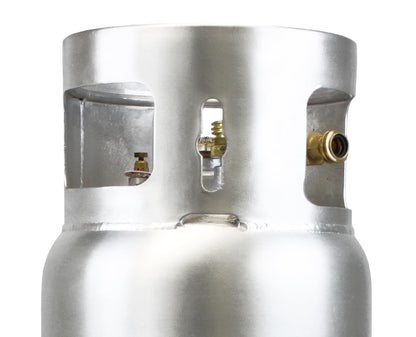 Flame King 33.5lb Aluminum Forklift Propane Tank with Gauge, DOT and TC Compliant, Lightweight, Rugged-Designed