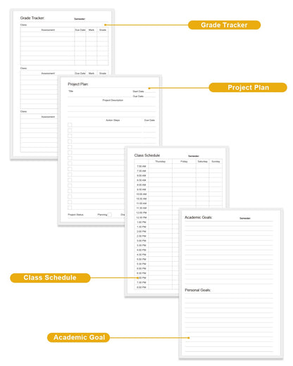 Academic Planner for 2026-2027 or Anytime – 5.8" x 8.5" Undated Weekly Student Planner For Homeschool, High School, College & Nursing Students, 200 Pages, Crushed Flower