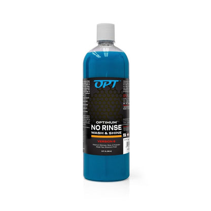Optimum No Rinse Wash and Shine Version 6 - ONR Rinseless Car Wash Soap for Auto Detailing, Use On Paint, Ceramic Coatings, Glass, Interior (32 Oz)