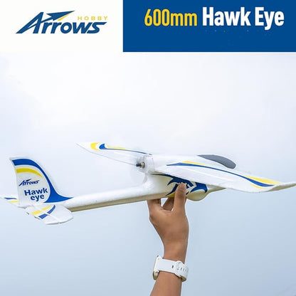 FAIR RC Arrows RC Plane 600mm Hawk Eyes Remote Control Airplane Easy to Fly Ready to Fly RTF(Include Battery Charger Radio)
