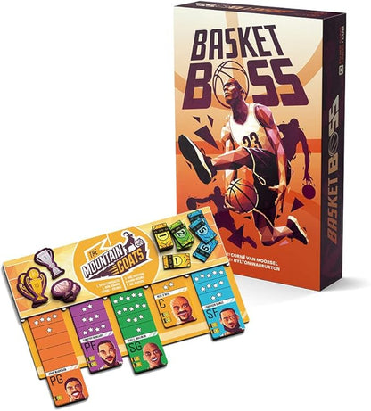 Basketboss - Strategy - Auction Board Game - Sports Board Game - 2-5 Players - 40 Minutes Play Time