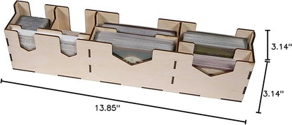 The Broken Token Game Organizer Compatible with Scythe - Wooden Game Organizing Box with Multiple Trays