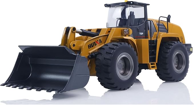 US in Stock 1/14 HUINA Toys 2.4G 10CH Radio Controlled Loader 1583 Electric Lifting System Lights Sound RC Construction Vehicles Assembled Hobby Garde Model for Adult Hobby