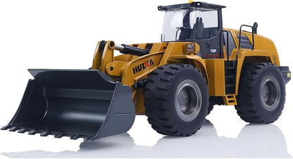 US in Stock 1/14 HUINA Toys 2.4G 10CH Radio Controlled Loader 1583 Electric Lifting System Lights Sound RC Construction Vehicles Assembled Hobby Garde Model for Adult Hobby