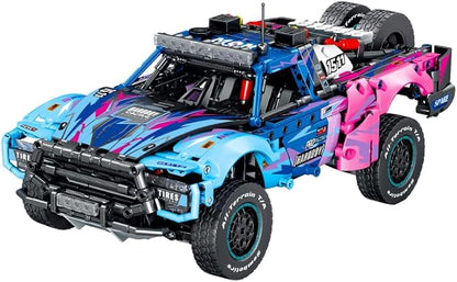 Baja 1000 Trophy Truck Building Blocks Kit1:12 Scale MOC Race Car Building ToysCollectible Car Modelfor 14+ Year BoysAdult(1341 Pieces)