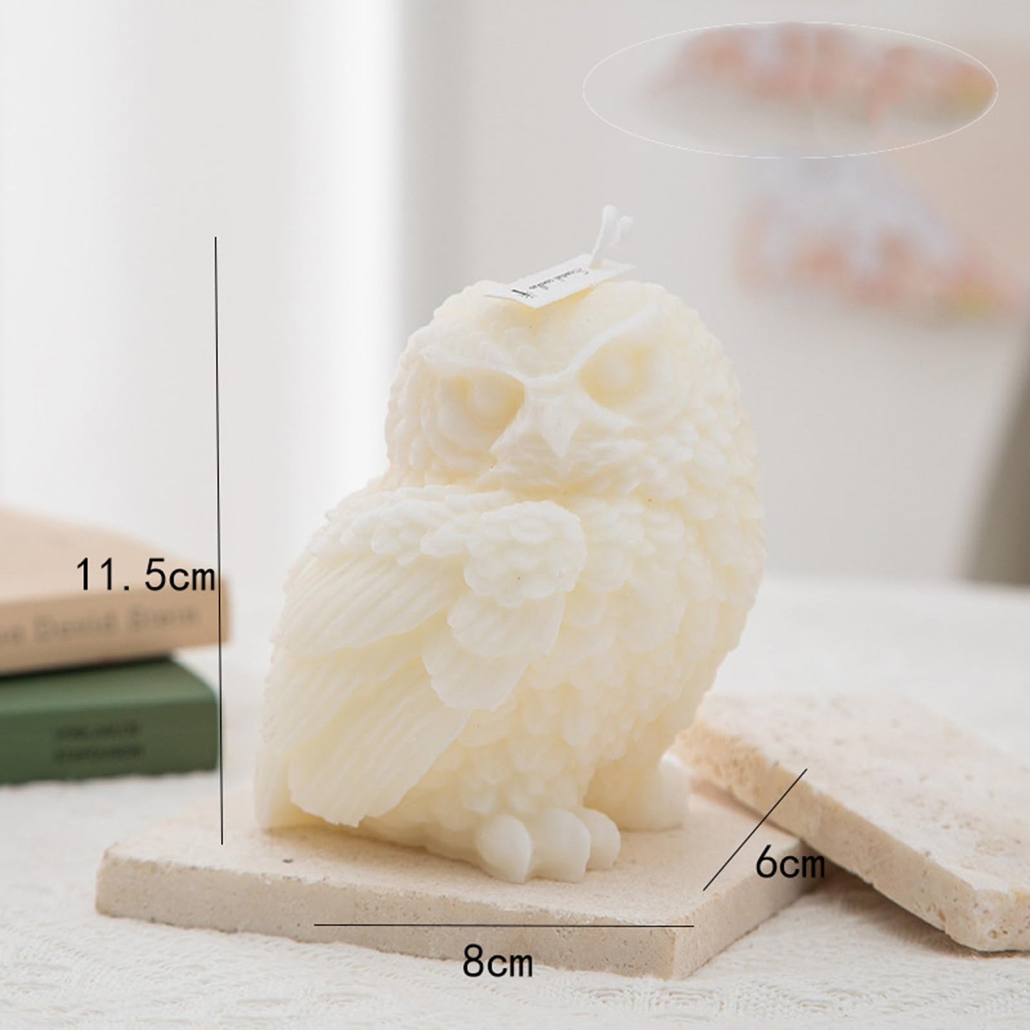 Owl Shaped Scented Candle,240G Cute Wise Animal Aroma Soy Wax Decorative Candle for Table Photo Prop Birthday Gift,Prefect for Meditation Stress Relief Mood Boosting