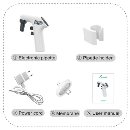 Lab Electric Pipette Controller Digital Automatic Pipettor Motorized Pipette Filler for Biology Chemical
