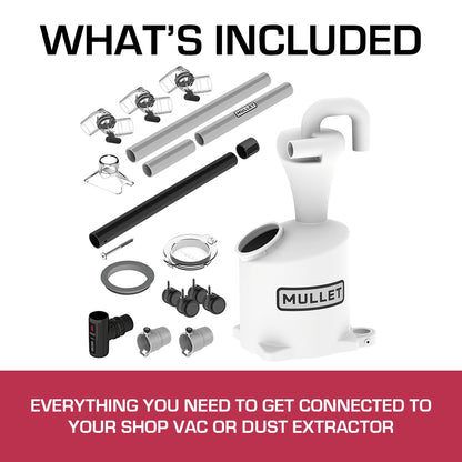 Mullet ThirdHand Dust Collection Boom Arm (Boom Arm + Cyclone)
