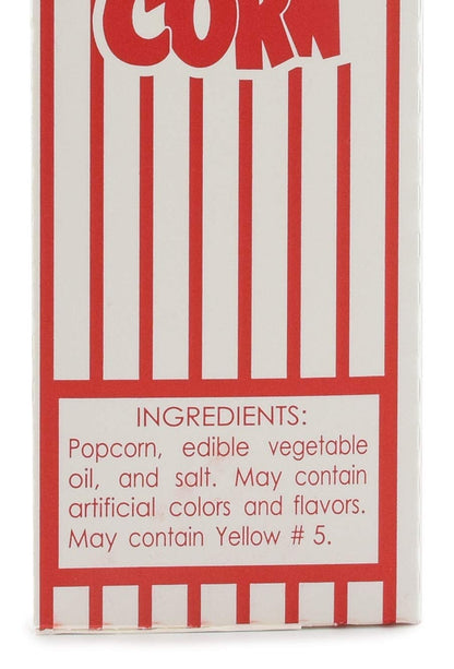 Snappy 5-E Red and White Close Top Popcorn Boxes, 3.3 Oz, 250 Pack