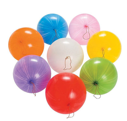 Fun Express Bulk Punch Balloons - 250 Pack in Bright Colors - Party Toys and Favors