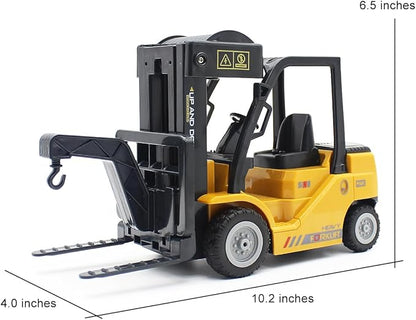 Remote Control Forklift 12 Channel 2 Mode RC Forklift W/Pallets/Boxes/Sound/Light/Spray Two Rechargeable Batteries &amp Charge Kids Forkliftrrucks Toy Christmas &amp Birthday Gifts