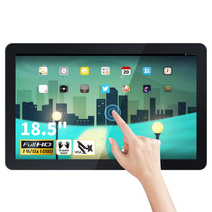 TouchWo 18.5 inch Android 11 Touchscreen Monitor Tablet, 16:9 FHD 1080P, WiFi & BT, Built-in Speakers, RK3568 2GB RAM & 32GB ROM, Smart Board for Classroom, Meeting & Game