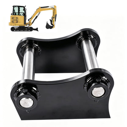 WEONEFIT Weld On Bucket Attachment Ears with Pins, 40mm 7-13/16" C-C Center to Center, Heavy Duty Steel Bucket Ear Replacement for Cat 303.5 304 Mini Excavator