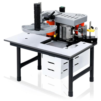 DEVALLEY Woodworking Edge Bander Banding Machine Portable Edge Bander Curve Straight Edge Banding Machine With Speed Control 5-10m/min (110V, Adjustable speed)