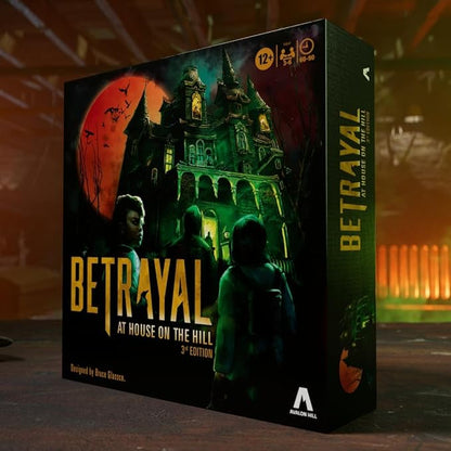 Avalon Hill Hasbro Gaming Betrayal at The House on The Hill 3rd Edition Cooperative Board GameAges 12 and Up3-6 Players50 Chilling Scenarios