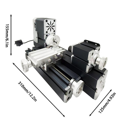 EssSthmy Mini Metal Lathe Machine, 36W 20000 RPM, Benchtop Lathe for Woodworking DIY,Crafting Wood & Soft Metal