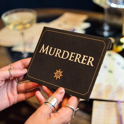 Talking Tables Reusable Murder Mystery Game Death on The Boat Interactive Family Dinner Party Games Night Halloween Christmas Solve The Crime Case Detective Clues Age 16+ 5-12 Players