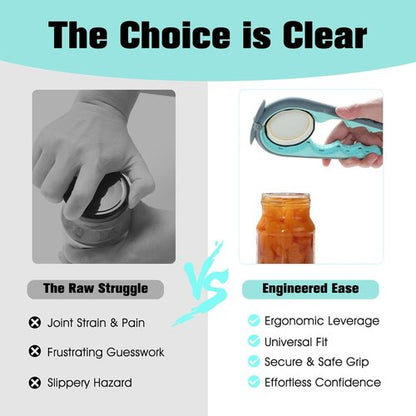 Jar Opener | Skiennix 5-in-1 Multi-Function Bottle Opener - Ergonomic Non-Slip Handle for Seniors