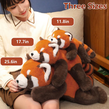 Weighted Red Panda Stuffed Animals, 25 in Cute Red Panda Plush Pillow Toys, Super Soft Hugging Plushie Birthday Gifts for Kids Adults