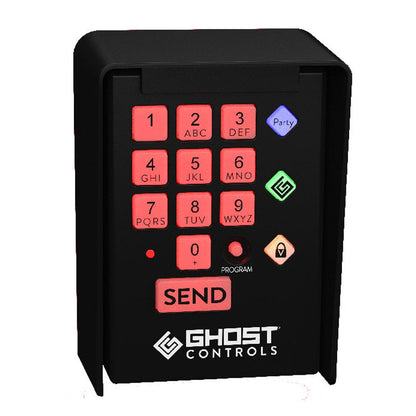 Ghost Controls Pro 30W Single Solar Automatic Gate Opener Bundle with Wireless Keypad and Additional Premium Remote Bundle