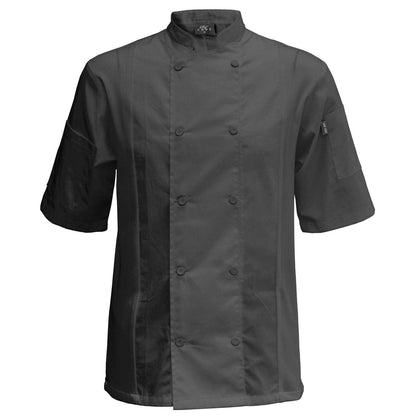 Chef Code Cool Breeze Side Vent Chef Coat (Charcoal, M)