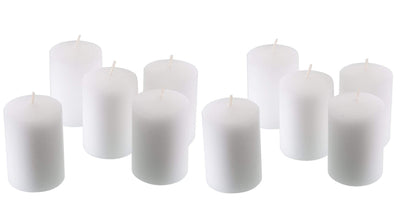 D'light Online 15 Hour Unscented White Emergency and Events Bulk Votive Candles for Wedding Votives, Luminary Candles, Restaurants, Churches, Bars, Parties, Spa and Decor (Set of 36 - White, 15 Hour)
