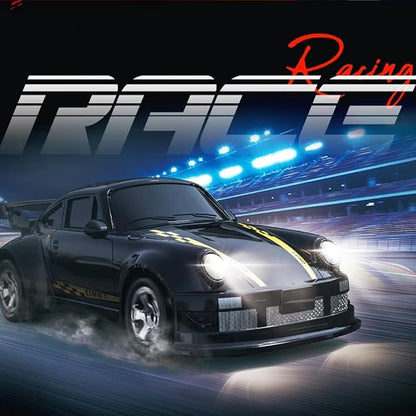 1/64 Scale Mini RC Drift Car 2.4Ghz High Speed 4WD Full-Scale Throttle Drift Racing Sport Remote Control Car Desktop Gift for Adults Enthusiasts -Blue