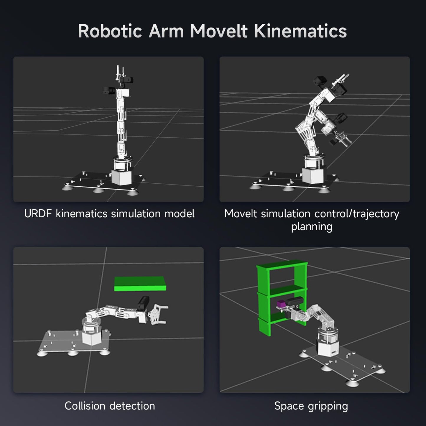 Yahboom 6DOF Programming Robotic Arm Kit 3D Adaptive Gripping, Embodied Intelligence Large AI Model for Mechanical Engineers Python (Standard-Nano 4GB)