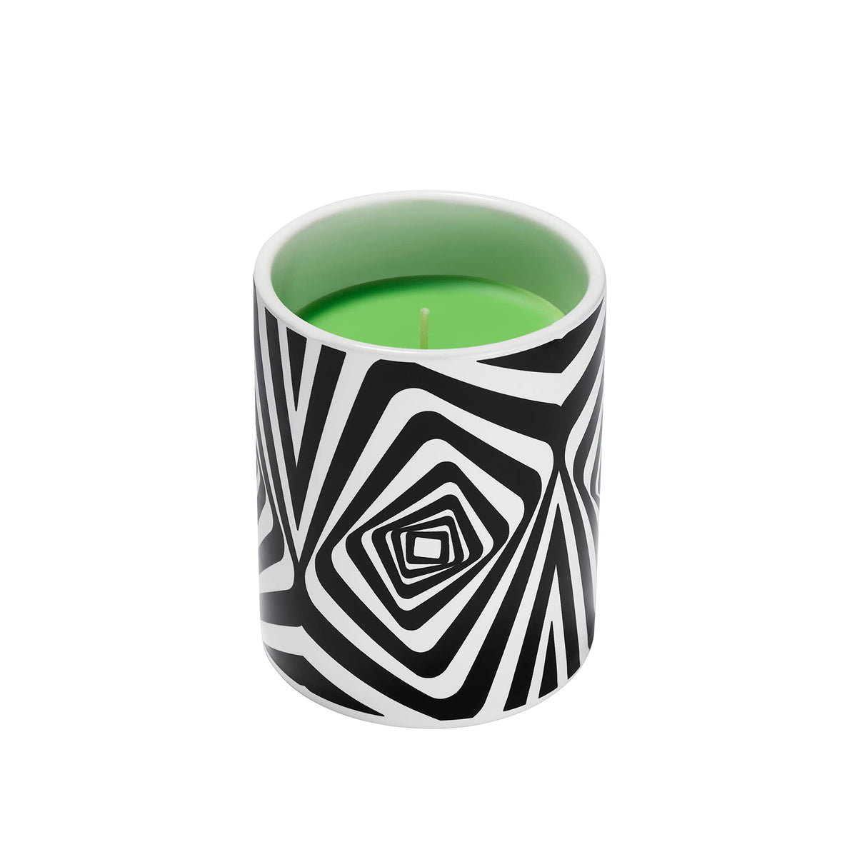 Glo Zone Slow Color-Changing Ceramic Scented Candle, 12 oz - Vibin' Green