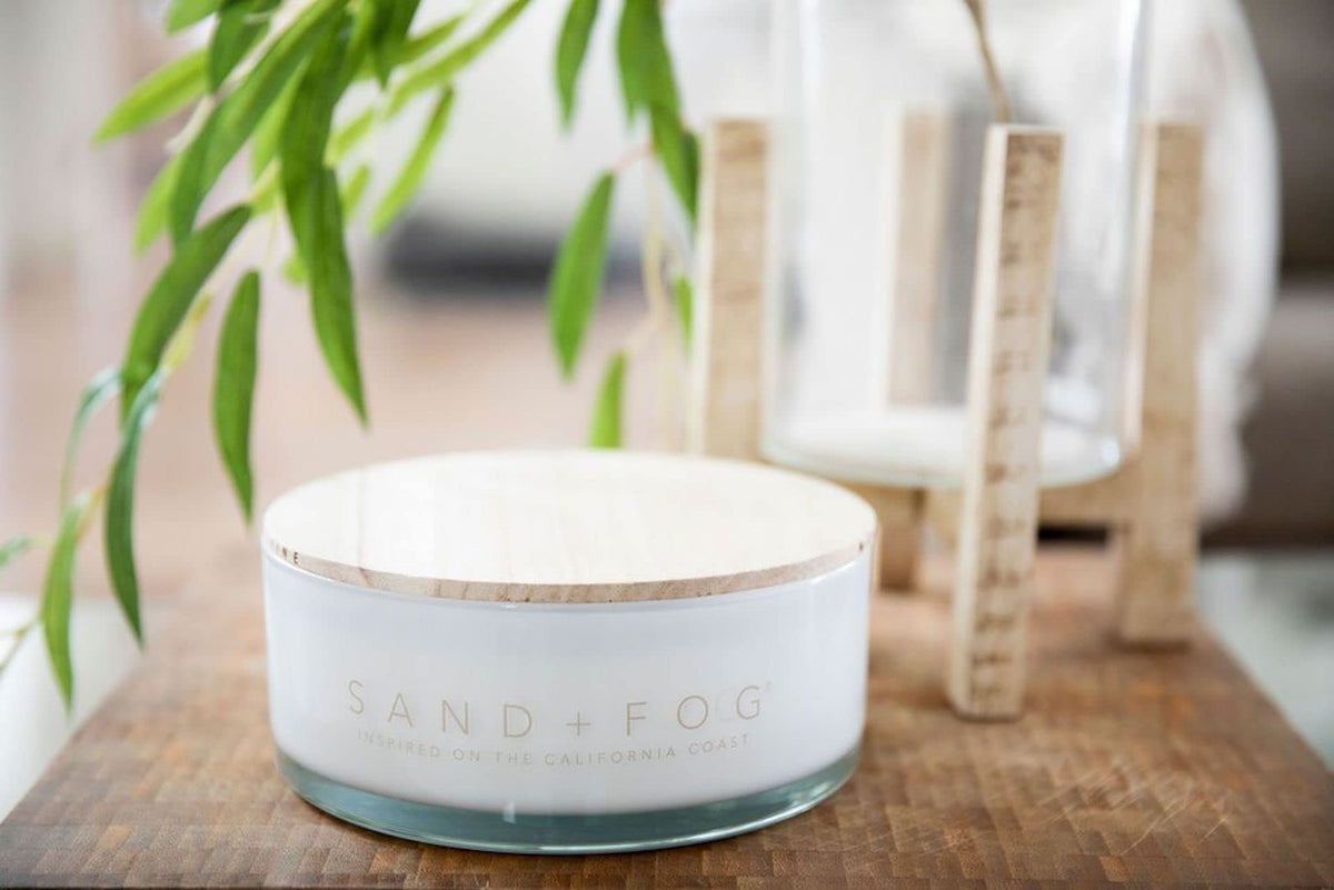 Sand + Fog Scented Candle - Chai - Additional Scents and Sizes – 100% Cotton Lead-Free Wick - Luxury Air Freshening Jar Candles - Perfect Home Décor for Your Cocktail Table – 34 oz