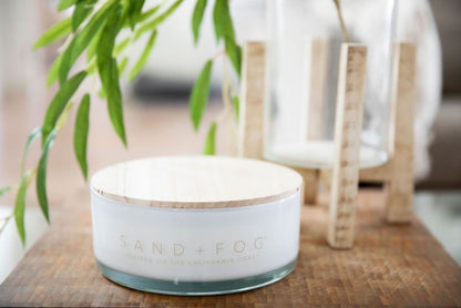 Sand + Fog Scented Candle - Chai - Additional Scents and Sizes – 100% Cotton Lead-Free Wick - Luxury Air Freshening Jar Candles - Perfect Home Décor for Your Cocktail Table – 34 oz