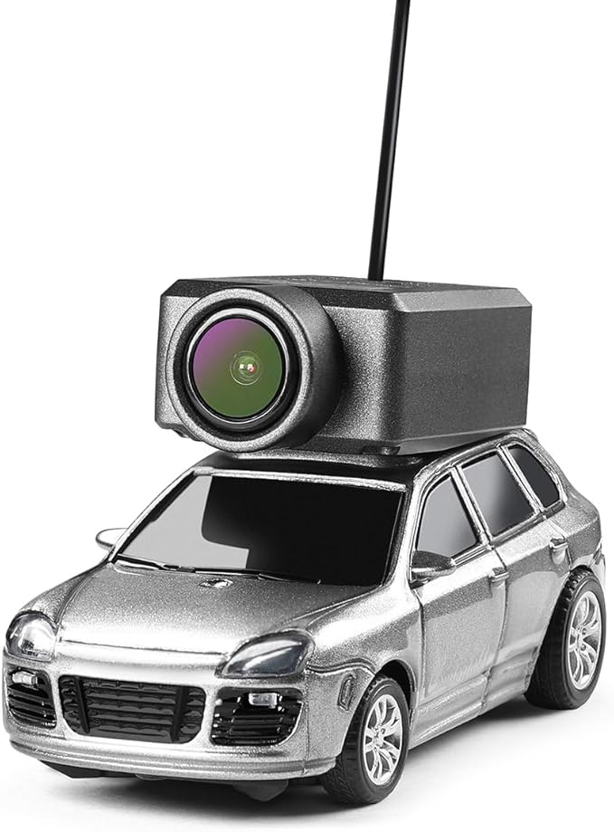 Aetheria WL Mini RC Car with HD FPV Camera 1/64 Remote Control Car FPV RC Drift Cars with LED Ambient Lights &amp Interactive Controls &amp 3-Speed Modes Gift for Adult (Grey)