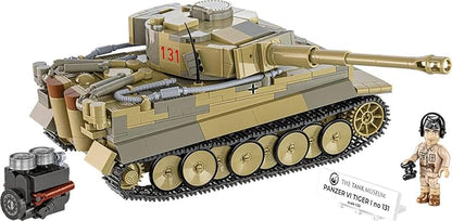 COBI The Tank Museum Historical Collection WWII Panzer VI Tiger I no. 131 Tank Building Set 898 Pieces