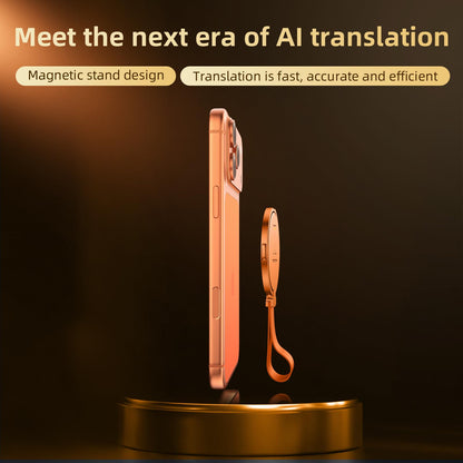 KECHOXAI AI Translator Device 146 Languages, Real-Time Voice Translator with Magnetic Stand, Offline Translation, Photo & Text Translator, Portable Language Translator for Travel