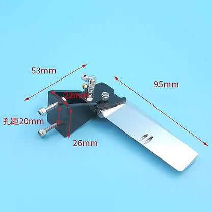 RC Boat Center Rudder System with Dual Water Inlets for 80 to 100cm CAT Twin Hull RC Boats Mid Mount Intake Rudder