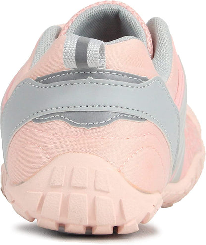 Oranginer Women Barefoot Running Minimalist Walking Shoe Gym Yoga Treadmill Workout Wide Toe Box Five Finger Shoe Gym Treadmill Sneaker Pink Size 8.5