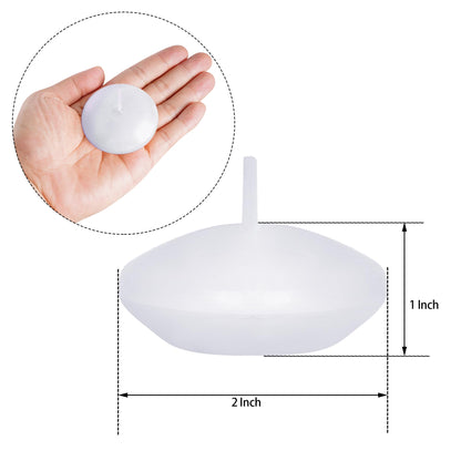 Floating Candles Centerpieces - 20 Pack 2 Inch Floating Candles for Centerpieces, Nice for Halloween, Christmas, Thanksgiving, New Year & More - Good for Home Decor & Centerpieces (White)