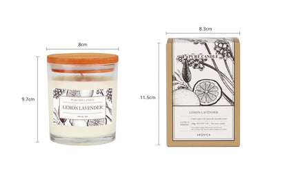 Aronica Pet Safe Candles Apple Scented, Long Lasting Scented Candles, Honeycrisp Apple Candle Clean Non Toxic, Fruity Candles Scented
