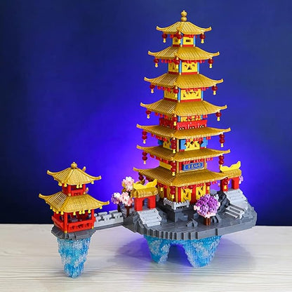 Penglai Asgard Micro Brick Building Set (5146 Pieces) – Famous Chinese Fable Architecture Model Educational Toy Gift for Kids and Adults