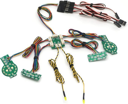 Front Rear Linkage Lighting System LED Light Group RC Parts for TRAXXAS TRX4 Bronco 1/10 RC Crawler Car