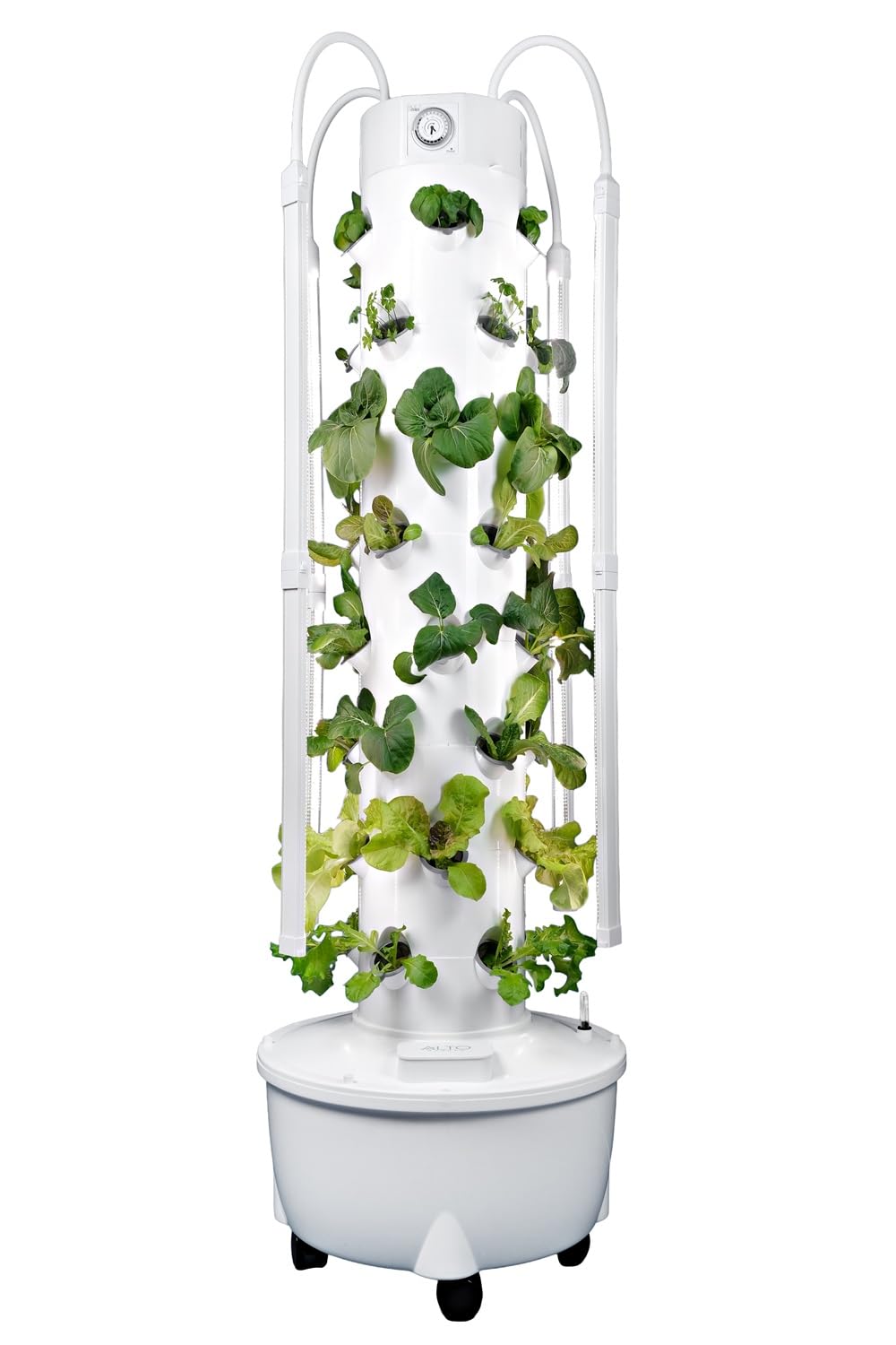 ALTO GARDEN HX Aeroponic Tower | High Capacity Tower | Hydroponics Growing System Kit | Food Grade with 40 Net Pots (with LED Grow Lights)