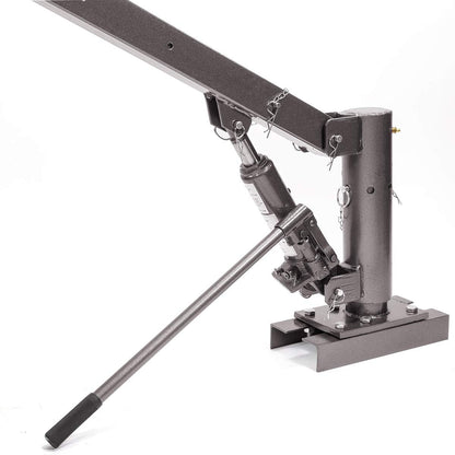 Stark USA 1/2 Ton Capacity Pickup Truck Extra Hoist Lift Load Jib Crane Telescopic Boom 1,100 LBS Extension Lock Position Swivel Base Mounted