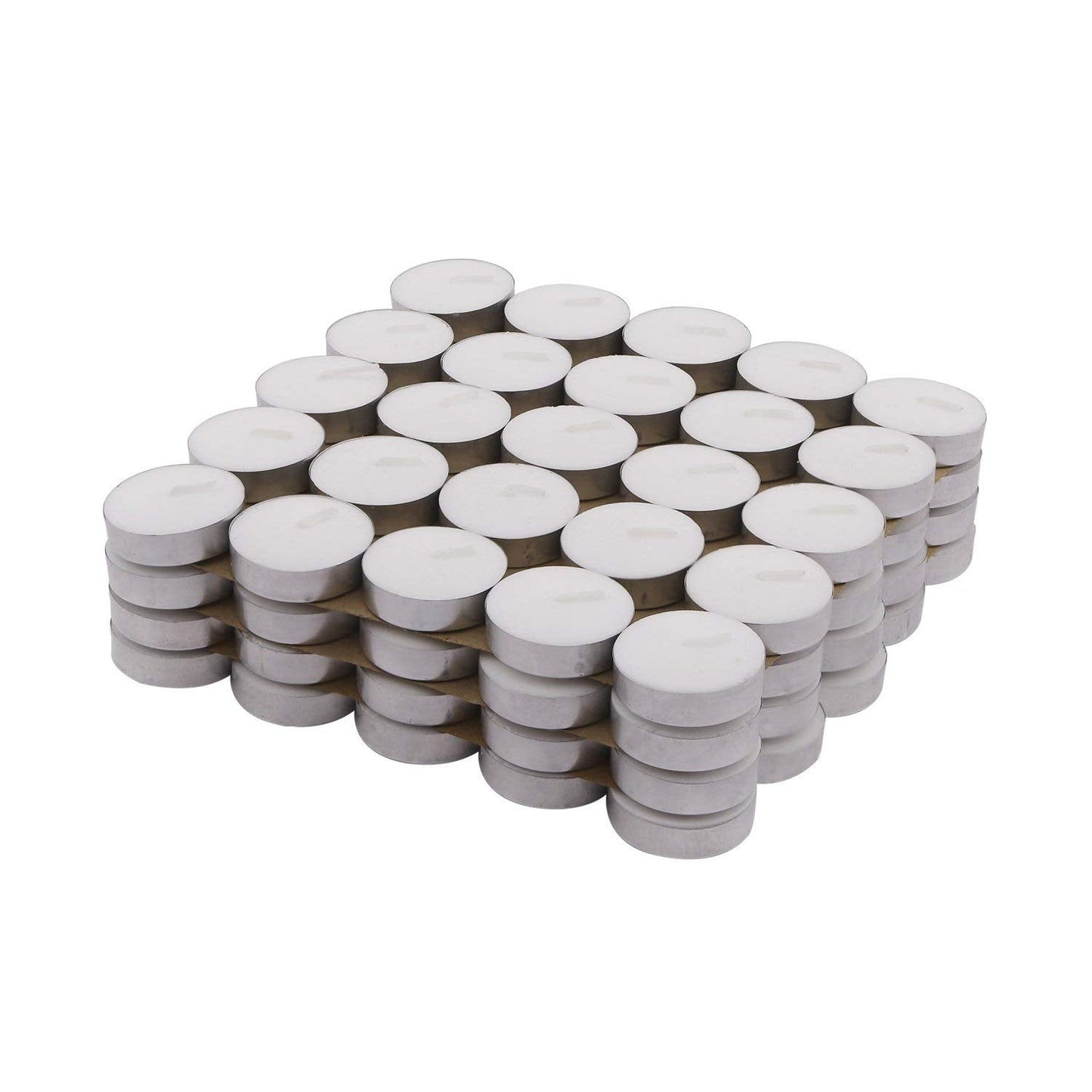 Wax Unscented Tealight Candles Pack of 100 for Diwali Decoration | Long Burning | Smokeless | Candles for Home Decor, Offices, Dining & Special Occasions (Pack of 100 White)