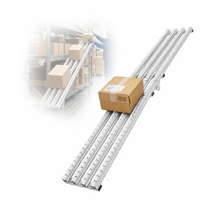TYXMPH Portable Roller Conveyor for Truck Unloading, 78.7"x15.75" Heavy Duty Steel Gravity Roller Table, Foldable Unpowered Slide Conveyor for Packages & Boxes, Manual Cargo Handling Equipment,74IN