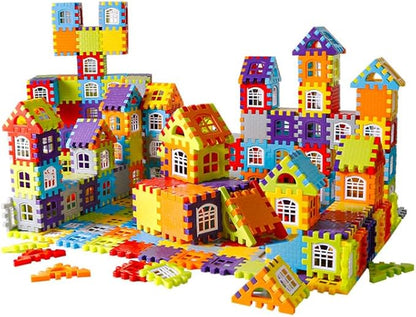 Building Blocks Set 210 Pieces - STEM Educational Learning Toys for Kids Ages 3-8 Creative Construction Preschool Toys for Boys Girls Safe Plastic Building Set with Storage Box
